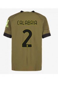Fotbalové Dres AC Milan Davide Calabria #2 Třetí Oblečení 2022-23 Krátký Rukáv